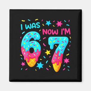 Jungen 7. Geburtstag Baseball Eiscreme Magnet
