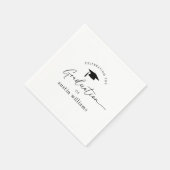 Jungen-Abschlussfeier Serviette (Ecke)