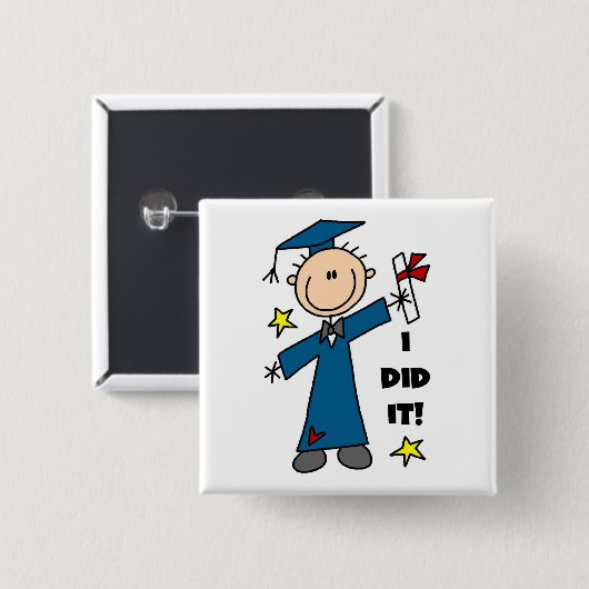 Jungen-Absolvent Button (Vorne & Hinten)