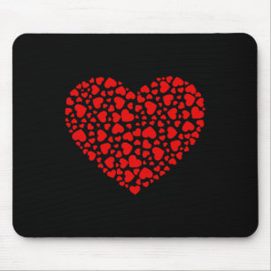 Jungen am Valentinstag mit viel Herz Mädchen Kinde Mousepad
