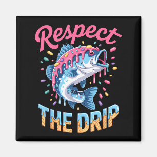 Jungen Angel-Shirt Respektiere den Drip Drippy Geb Magnet