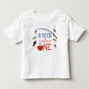 Jungen Angeln auf Fischbasis 1. Geburtstagshirt Kleinkind T-shirt