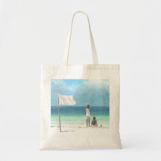 Jungen auf Strand Kenia Tragetasche (Vorne)