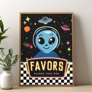 Jungen Außerirdische Geschenkzeichen Poster