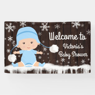 Jungen Baby Es ist kalt draußen Baby Shower Banner