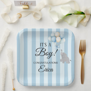 Jungen-Baby-Party Pappteller