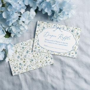 Jungen-Baby-Party-Windel-Raffle-Einleger Begleitkarte