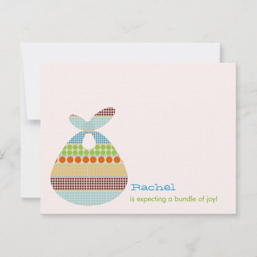 Jungen-Babyparty Boho punktiert Bündel Einladung (Vorderseite)