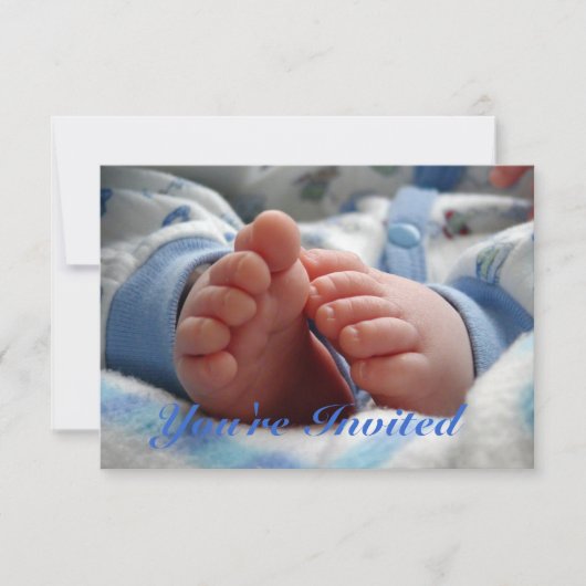 Jungen-Babyparty-Einladung Einladung (Vorderseite)