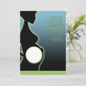 Jungen-Babyparty laden ein Einladung (Stehend Vorderseite)