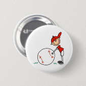 Jungen-Baseball fertigen besonders an Button (Vorne & Hinten)