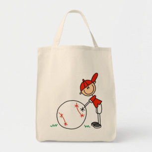 Jungen-Baseball fertigen T-Shirts und Geschenke Tragetasche