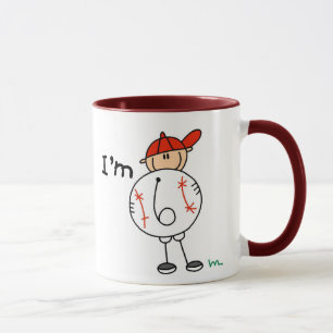 Jungen-Baseball Ich bin 6 Tasse