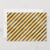 Jungen Bau Bagger 1. Geburtstag Einladung (Rückseite)