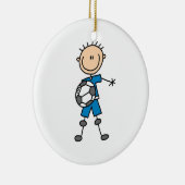 Jungen-blaue einheitliche keramikornament (Rechts)