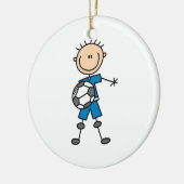 Jungen-blaue einheitliche keramikornament (Links)