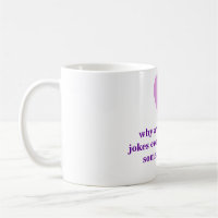 Jungen-blonde Witz-Mangel-Tasse