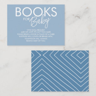 Jungen-Boho-Blaues-Buch-Anfrage-Einschlusskarte Begleitkarte