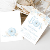 Jungen-Boho-Kürbis-Baby-Party Einladung