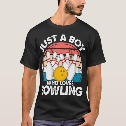 Jungen Bowling T-Shirt (Vorderseite)