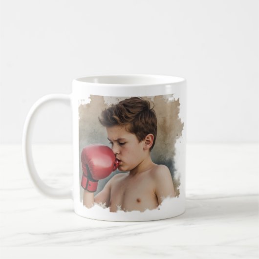 Jungen-Boxer-Tasse Kaffeetasse (Links)