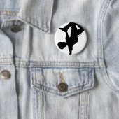 Jungen-Bruch-Tänzer-Silhouette-Knopf-Abzeichen Button (Beispiel)