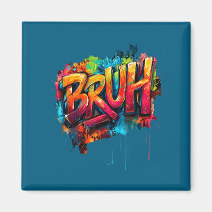 Jungen Bruh Meme Lustiger Spruch Teens Graffiti Äs Magnet