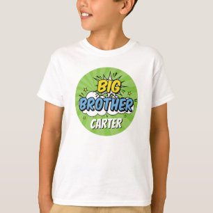 Jungen Comic- Buch Superheld Baby- Shower großer B T-Shirt