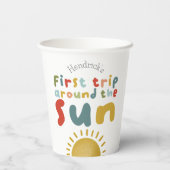 Jungen Cool 1. Reise um den Sonnensommer zum Gebur Pappbecher (Rückseite)