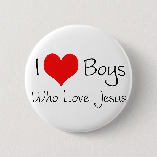 Jungen der Liebe I die Liebe Jesus Button (Vorderseite)