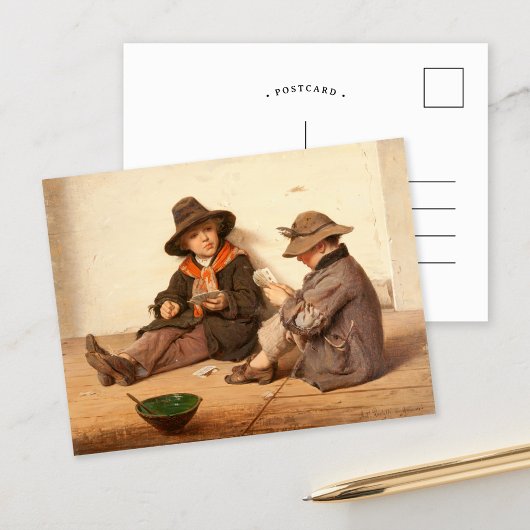 Jungen, die Karten spielen | Antonio Ermolao Paole