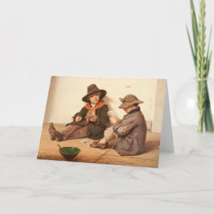 Jungen, die Karten spielen   Antonio Ermolao Paole
