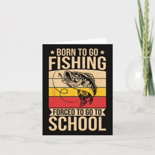 Jungen, die Shirt fischen, Kinder Jungs, die Gebor Karte