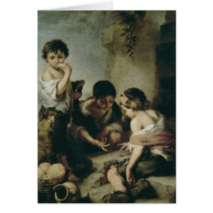 Jungen, die Würfel, c.1670-75 spielen