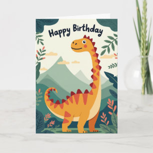 Jungen Dino Geburtstagskarte Karte
