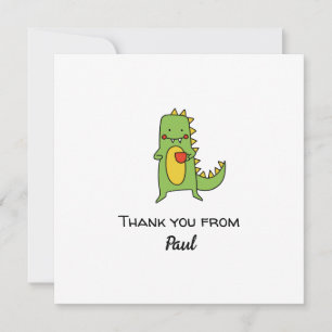 Jungen Dinosaurier Danke Sticker Party Gefallen Ka Einladung