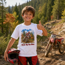 Jungen Dirt Bike Motocross Rennslogan