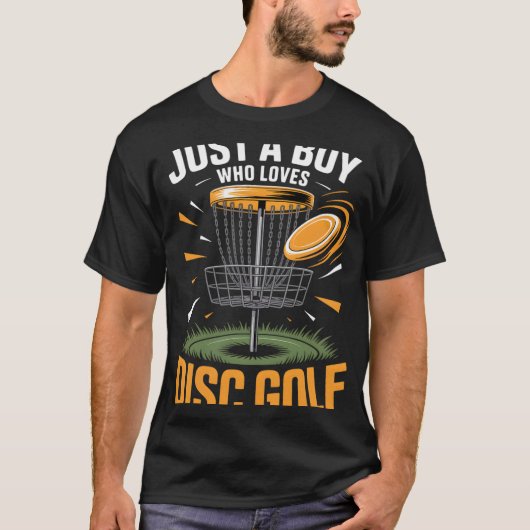 Jungen Disc Golf  T-Shirt (Vorderseite)