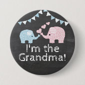 Jungen-Elefant-Tafel-Blick | bin ich die Button (Vorderseite)