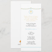 Jungen-erste Kommunion Einladung (Vorne/Hinten)