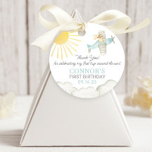 Jungen Erste Reise um das Sun Flugzeug 1. Geburtst