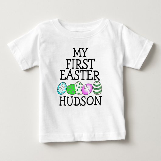 Jungen-erstes Ostern-Shirt, das mein erster Baby T-shirt (Vorderseite)