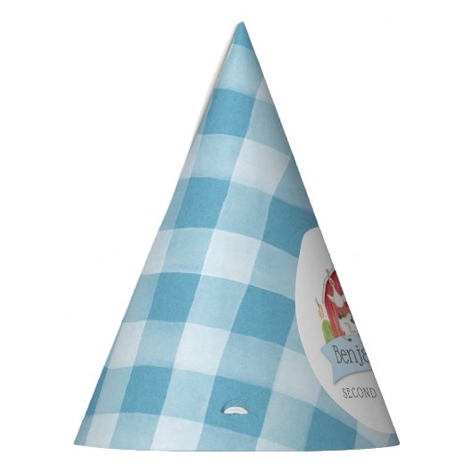 Jungen FARM Tierhaltung Geburtstag Partyhütchen (Links)