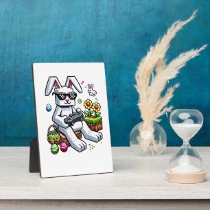 Jungen Frohen Ostertag Hase Ei Videospiel Fotoplatte