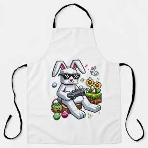 Jungen Frohen Ostertag Hase Ei Videospiel Schürze