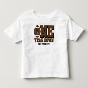 Jungen-Fußball Erstes Jahr Down 1. Geburtstagsfeie Kleinkind T-shirt