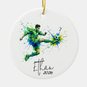 Jungen-Fußball-Schmuck, Fußball-Schmuck, Fußball-F Keramik Ornament