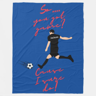 Jungen Fußball So hast du ein Spiel? Ich auf jeden Fleecedecke