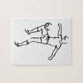 Jungen-Fußball-Spieler Puzzle (Horizontal)