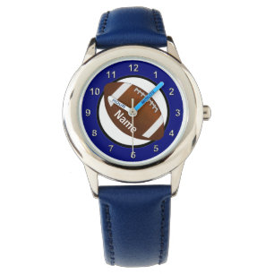 Jungen-Fußball-Uhr mit seinem NAMEN Armbanduhr
